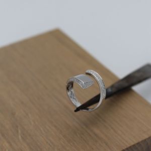 Bague Diamants sur Or Gris