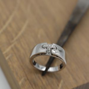Bague Diamants sur Or Gris