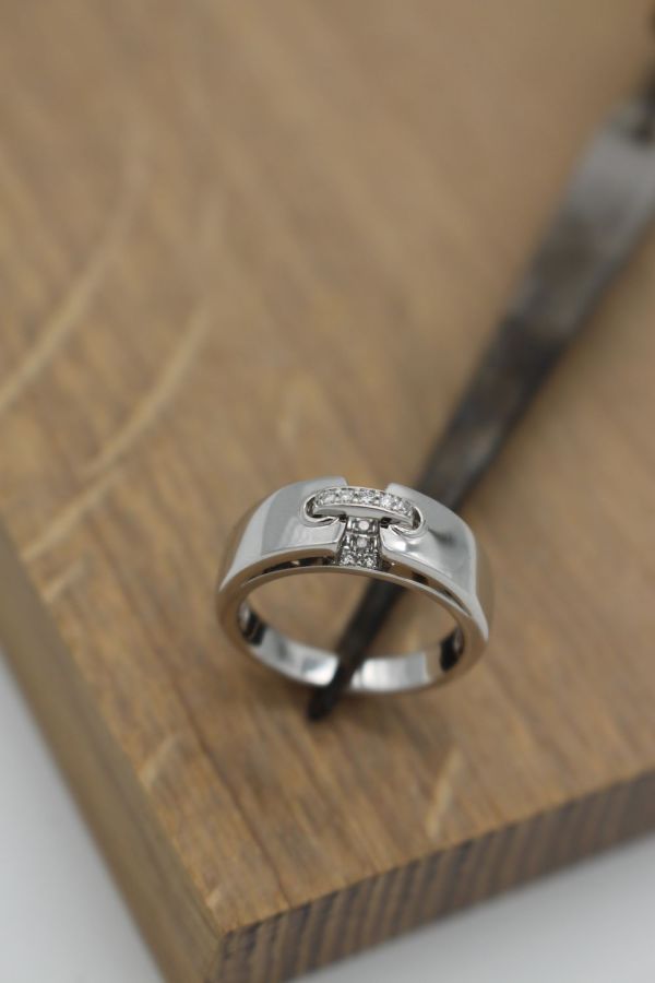 Bague Diamants sur Or Gris