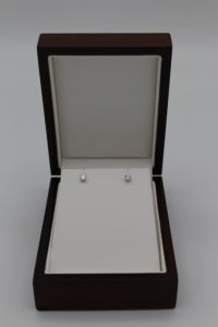 Boucles d'oreilles Diamant 4 griffes Or Blanc