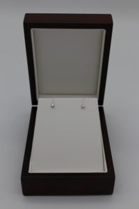 Boucles d'oreilles Diamant 4 griffes Or Blanc