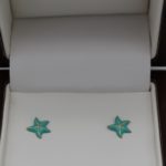 Boucles d'oreilles Etoiles de mer Or Jaune & Laque
