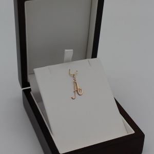 Pendentif Lettre "A" Or Rose