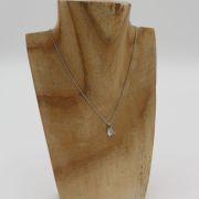 Collier Or gris (Or Blanc) 750 millièmes rhodié & Diamants