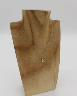 Collier Or gris (Or Blanc) 750 millièmes rhodié & Diamants