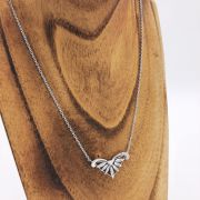 Collier Or gris rhodié 750 millièmes