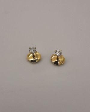 Boucles d’oreilles Or jaune 750 millièmes & Diamants