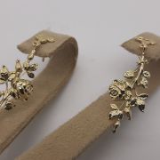 Boucles d&rsquo;oreilles Roses Or jaune 750 millièmes