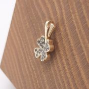 Pendentif or jaune & diamants cognancs